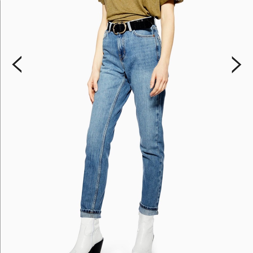 Topshop high waisted mom jeans